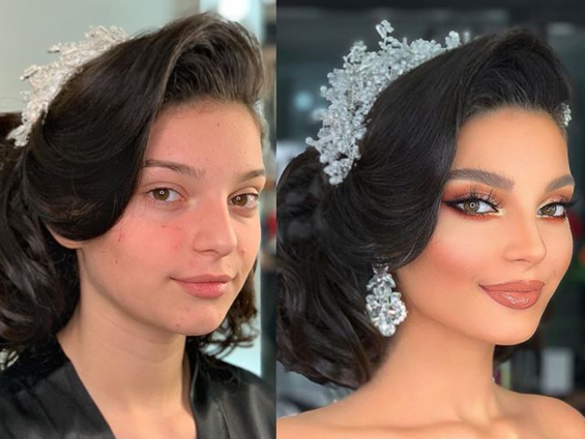 Makeup transformation