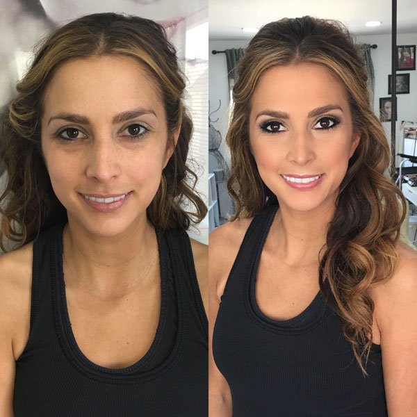 Natural makeup look